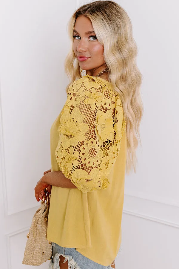 Boho Love Linen-Blend Shift Top in Primrose Yellow sold by Impressions product image thumbnail 4