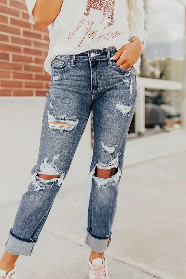 The Perez Midrise Distressed Jean sold by Impressions product image thumbnail 4