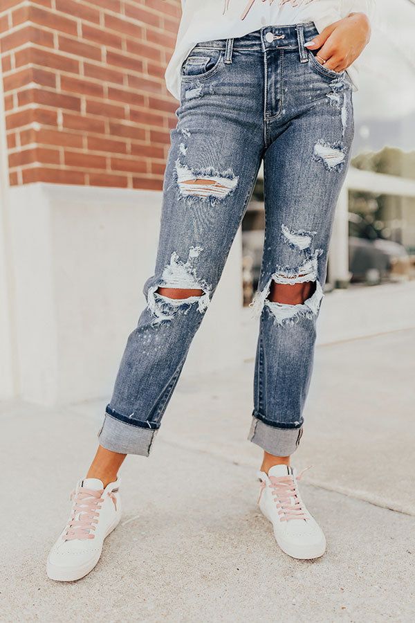 The Perez Midrise Distressed Jean sold by Impressions product image thumbnail 5
