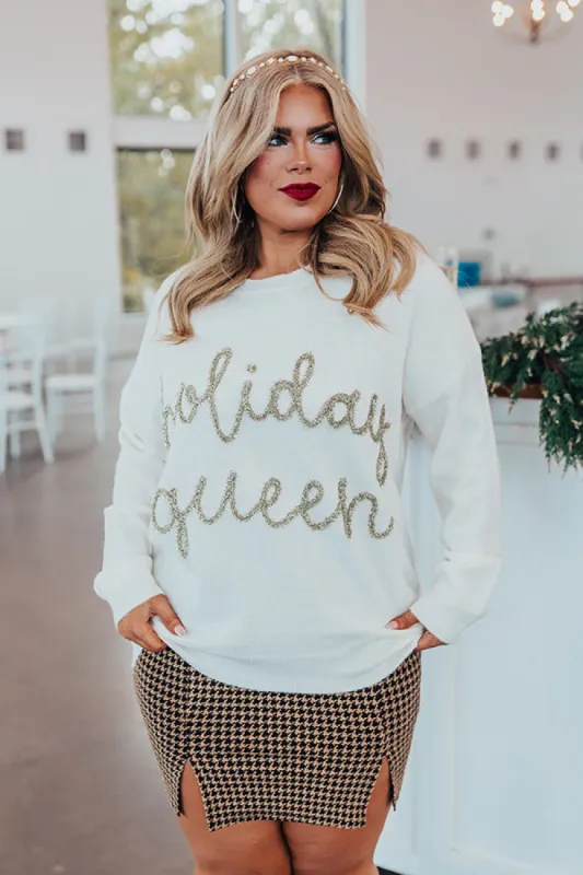 Holiday Queen Tinsel Sweater Curves sold by Impressions