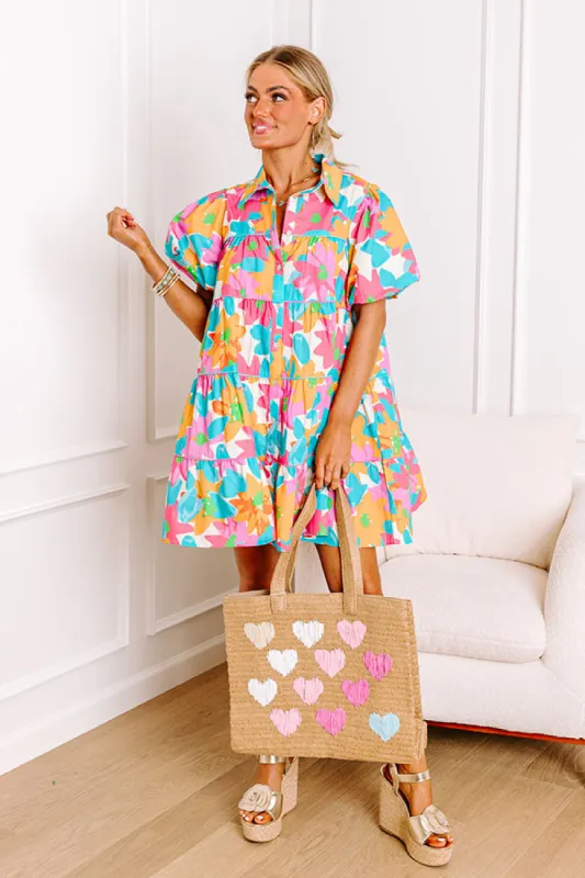 Happy Smiles Floral Mini Dress sold by Impressions