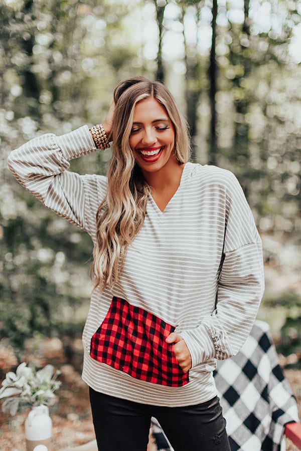 Chasing Cooler Weather Stripe Hoodie sold by Impressions product image thumbnail 2