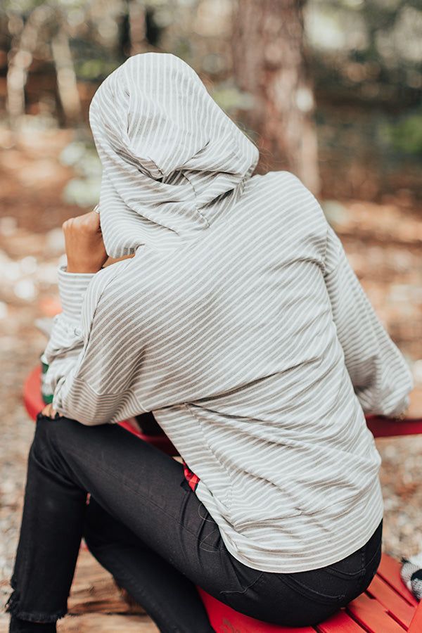 Chasing Cooler Weather Stripe Hoodie sold by Impressions product image thumbnail 4