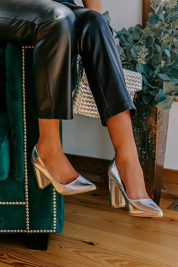 The Ariadne Metallic Heel In Silver sold by Impressions product image thumbnail 4