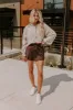 Girl On The Go High Waist Skort in Chestnut sold by Impressions