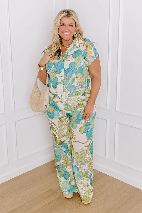 Tropicana Trendsetters High Waist Floral Pants Curves sold by Impressions product image thumbnail 2
