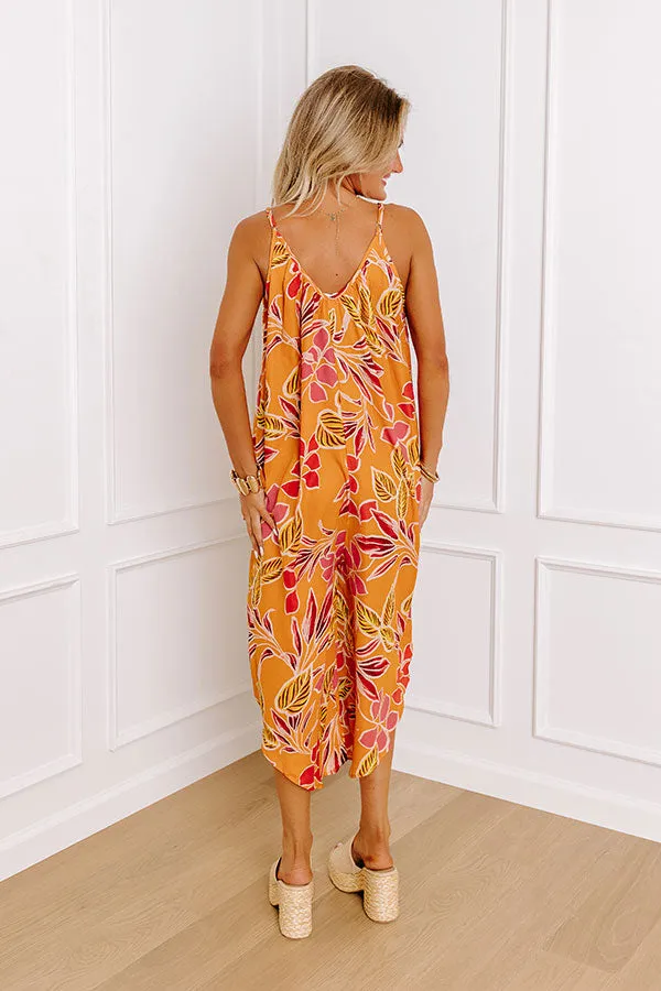 Vacay State Of Mind Jumpsuit in Orange sold by Impressions product image thumbnail 2