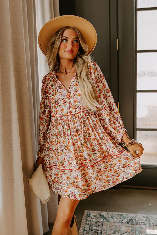 Harvest Hues Floral Mini Dress sold by Impressions product image thumbnail 2