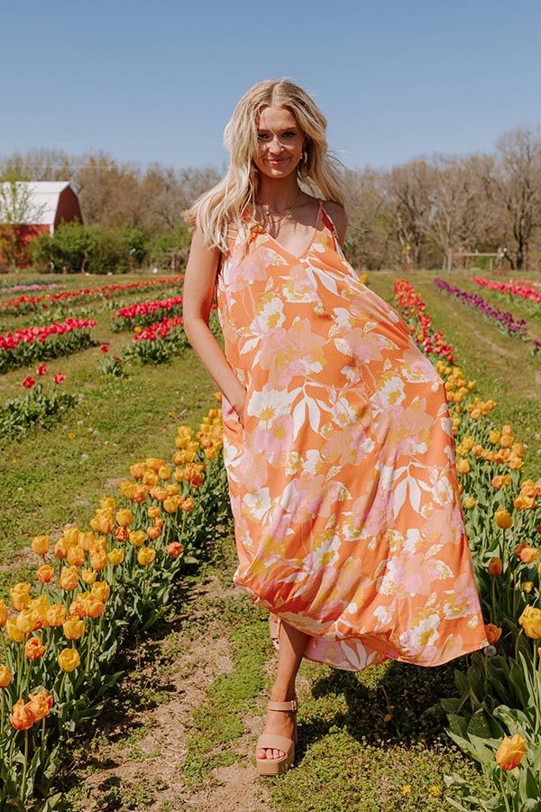 Picking Petals Maxi In Orange sold by Impressions product image thumbnail 4