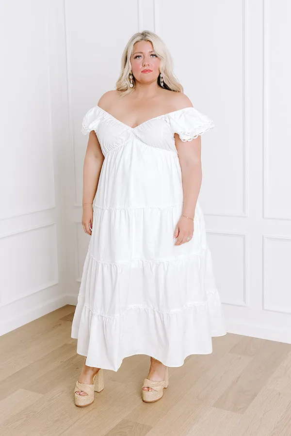 Field of Dreams Maxi Dress in White Curves sold by Impressions product image thumbnail 3