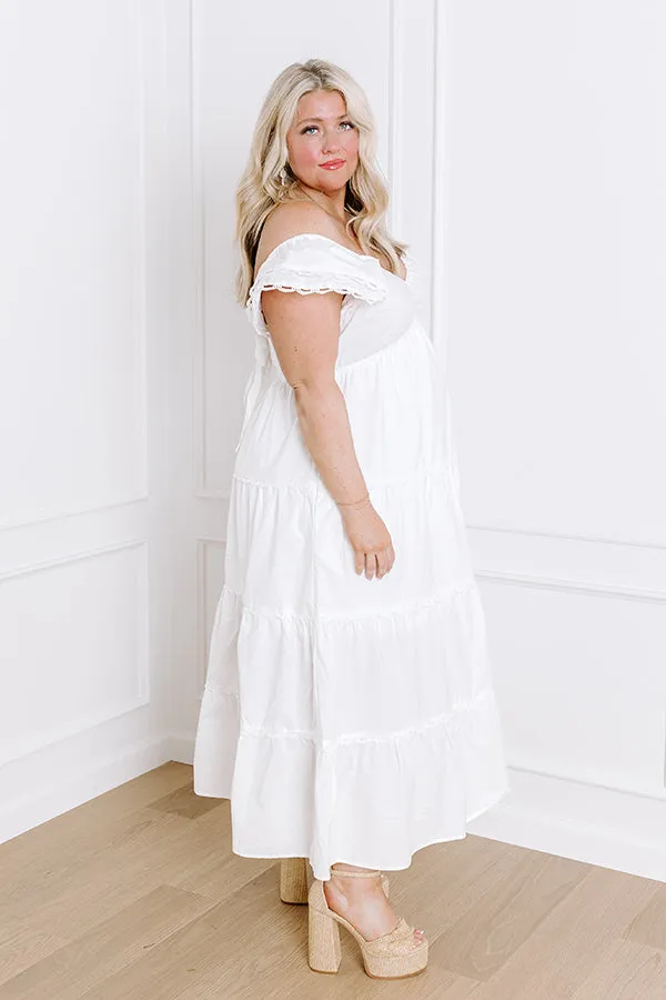 Field of Dreams Maxi Dress in White Curves sold by Impressions product image thumbnail 5