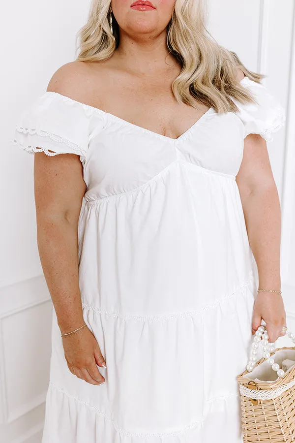Field of Dreams Maxi Dress in White Curves sold by Impressions product image thumbnail 2