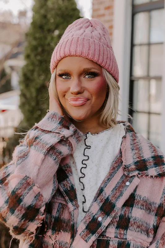 Cozy Debut Beanie In Blush sold by Impressions