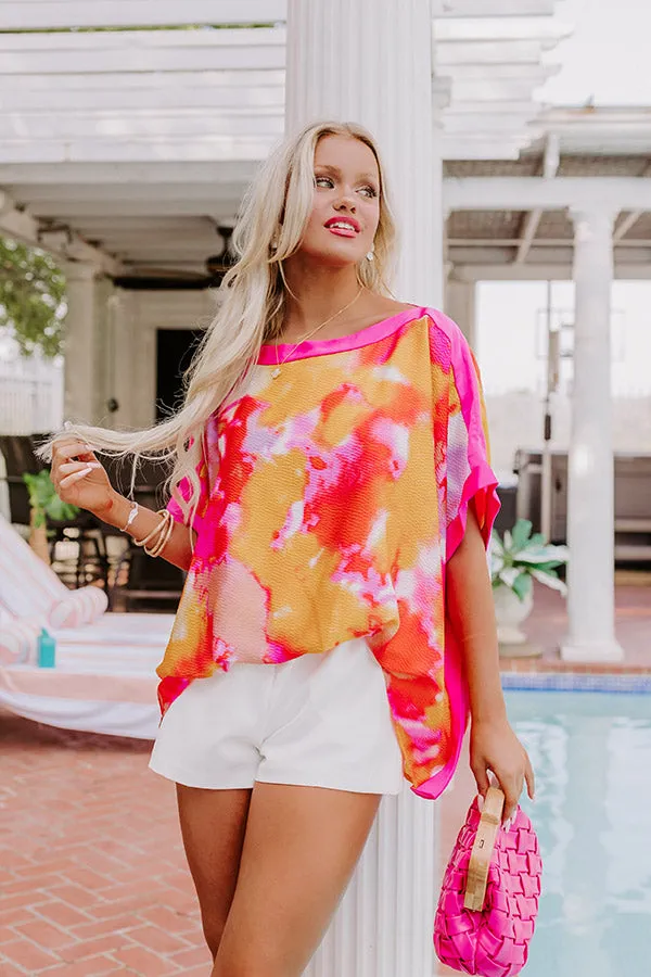 Bellinis On The Patio Top in Pink sold by Impressions product image thumbnail 4