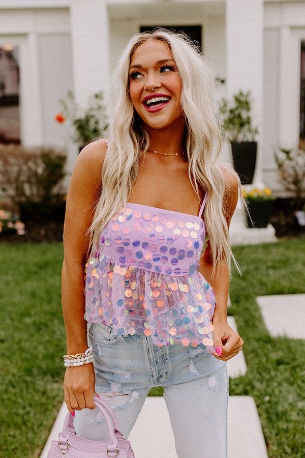 Sips Of Chardonnay Sequin Tank sold by Impressions product image thumbnail 4