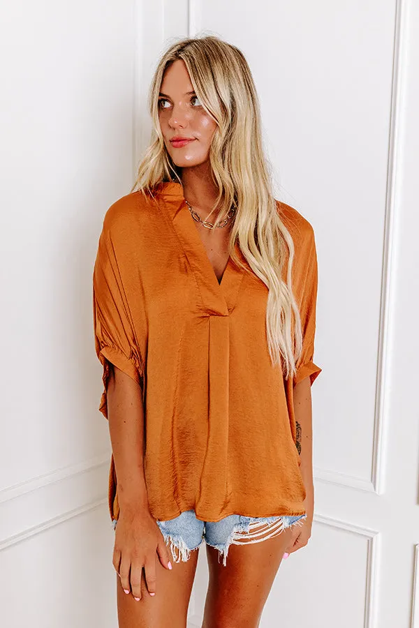 New To Town Shift Top In Camel sold by Impressions