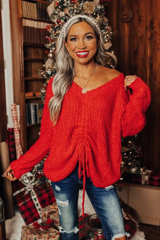 Insta Obsessed Knit Sweater In Red sold by Impressions
