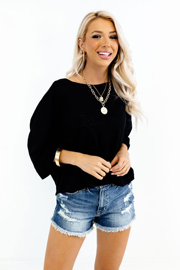 Central Avenue Sweetness Top In Black sold by Impressions product image thumbnail 3