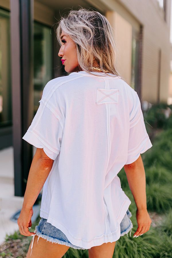 Take The Time Tee In White sold by Impressions product image thumbnail 4