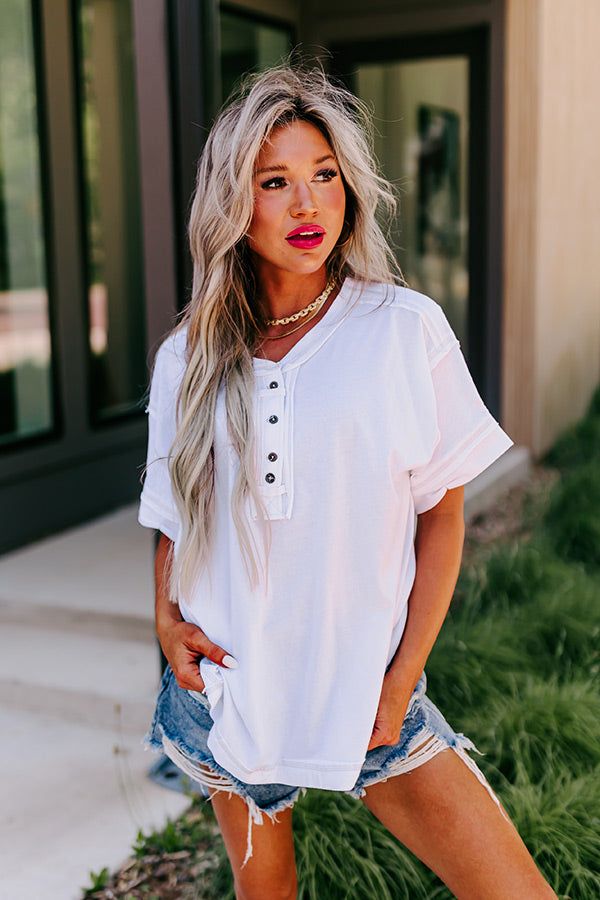 Take The Time Tee In White sold by Impressions product image thumbnail 5