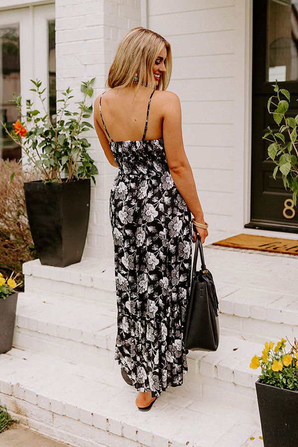 Lovely Lagoon Floral Midi In Black sold by Impressions product image thumbnail 3