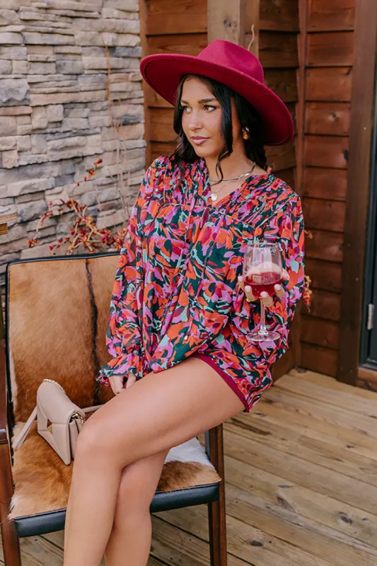 Sangria Toast Shift Top made by entro