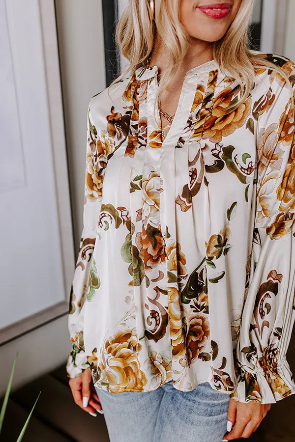 Simply Flourishing Shift Top In Ivory sold by Impressions product image thumbnail 3