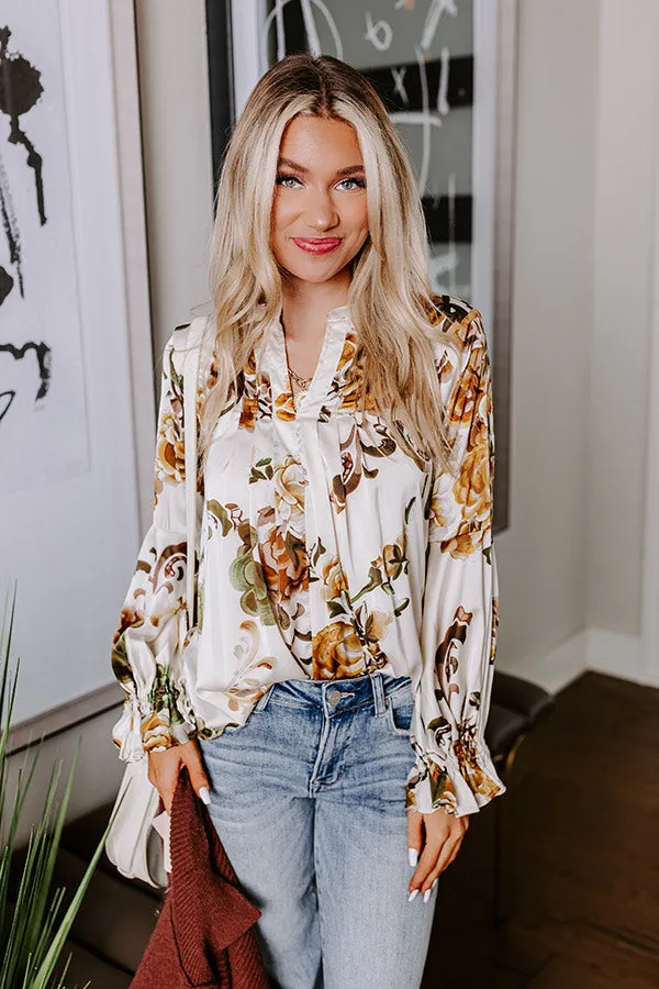 Simply Flourishing Shift Top In Ivory sold by Impressions product image thumbnail 4