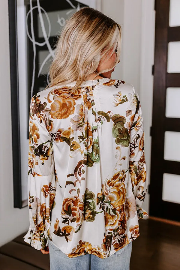 Simply Flourishing Shift Top In Ivory sold by Impressions product image thumbnail 5