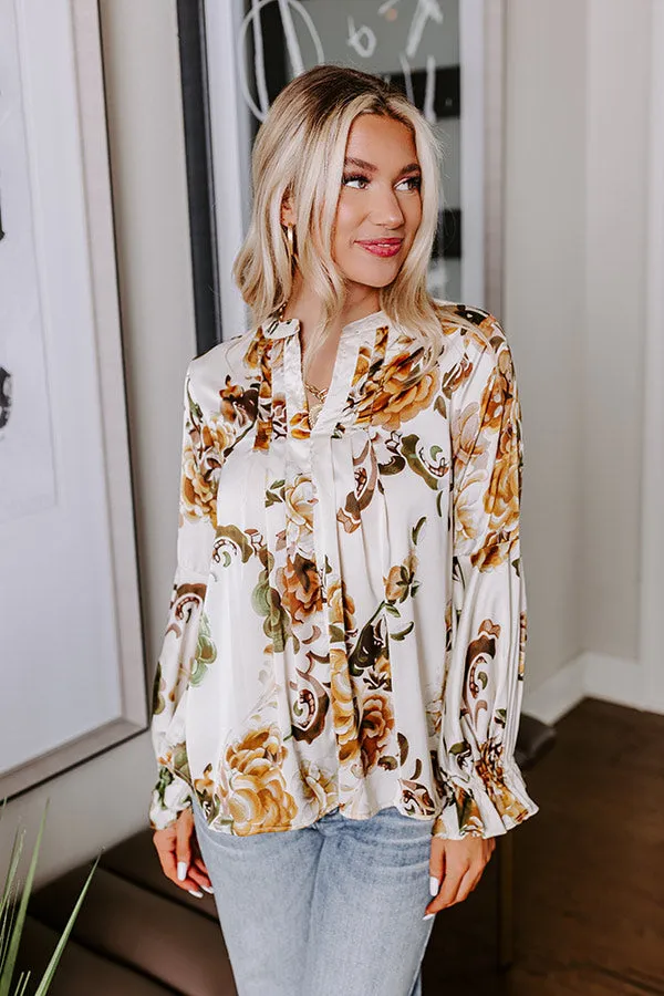 Simply Flourishing Shift Top In Ivory sold by Impressions product image thumbnail 2