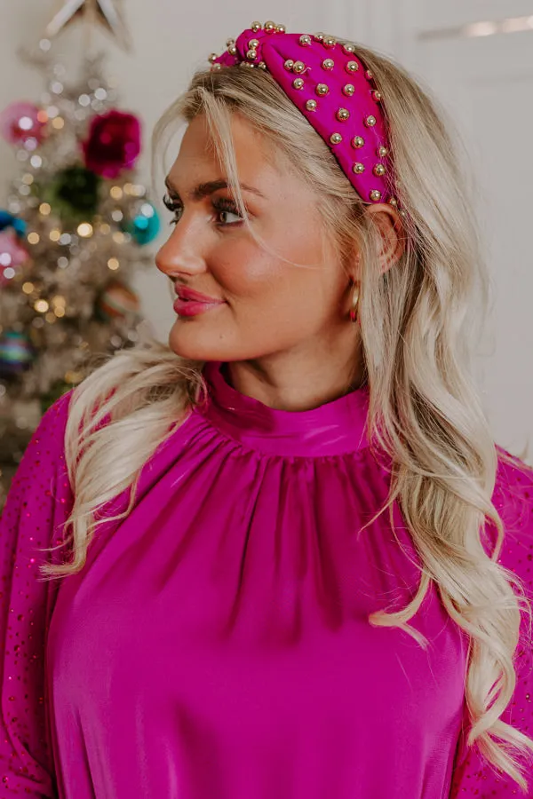 Buttercup Kisses Embellished Headband In Orchid sold by Impressions