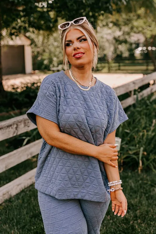 Creekside Cabin Shift Top In Slate Curves sold by Impressions