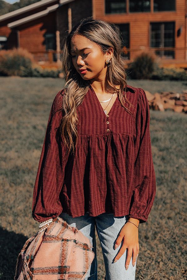 Romantic Notion Babydoll Top sold by Impressions