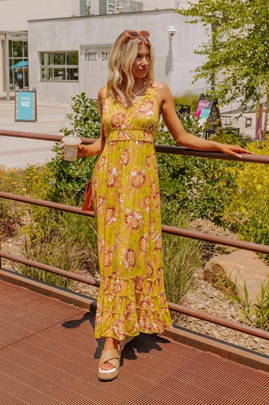 Stay Spirited Floral Maxi Dress sold by Impressions