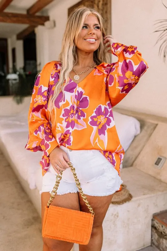 Pineapple Whip Shift Top In Orange Curves sold by Impressions