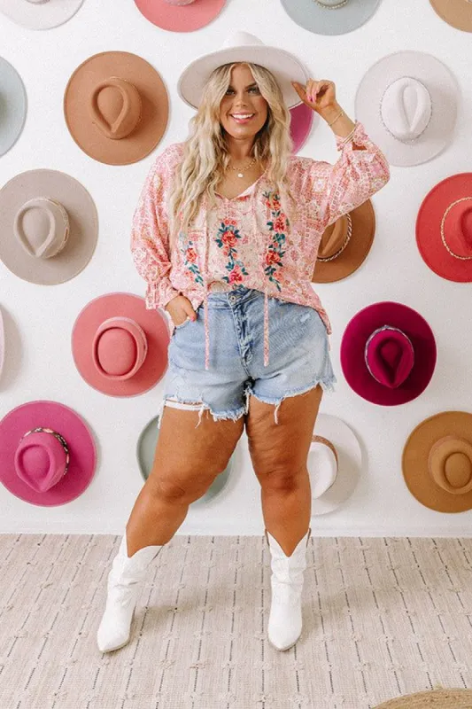 Second Glance Embroidered Shift Top Curves sold by Impressions