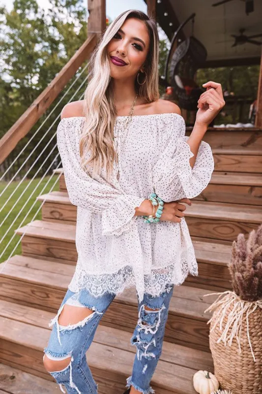 Pretty And Polished Shift Top In White sold by Impressions