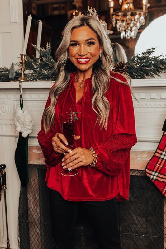 Sleek Moment Velvet Top sold by Impressions