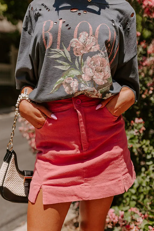 The Willow High Waist Skort in Rose sold by Impressions product image thumbnail 5