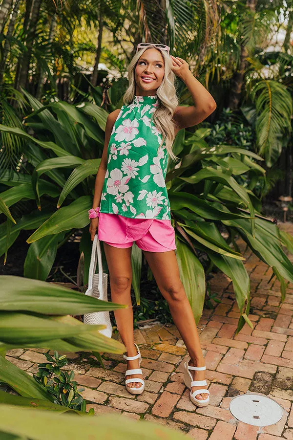 Botanic Bliss Shift Top in Kelly Green sold by Impressions product image thumbnail 2