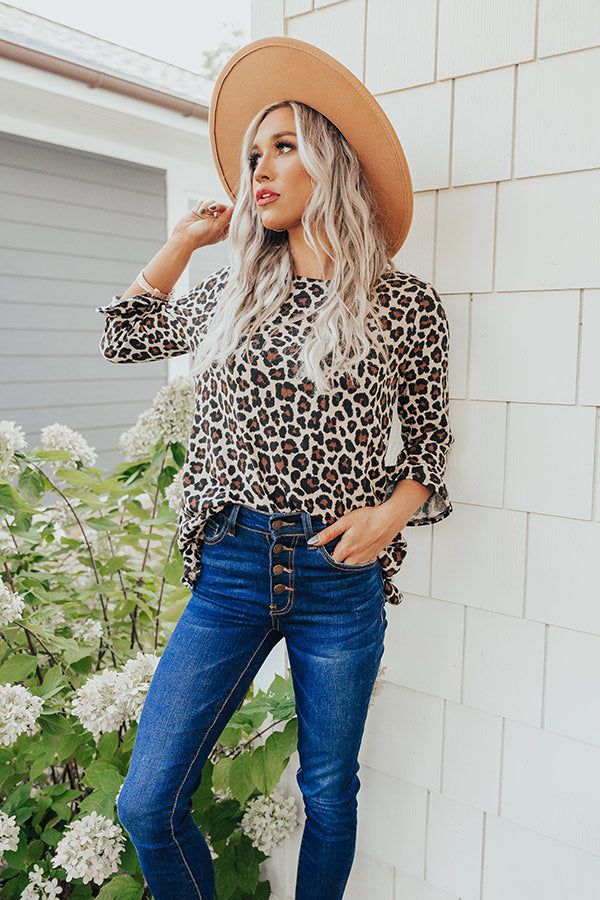 Unspoken Admiration Leopard Shift Top sold by Impressions product image thumbnail 3