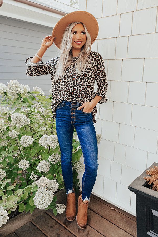 Unspoken Admiration Leopard Shift Top sold by Impressions product image thumbnail 4