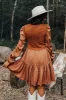 Gather The Courage Shift Dress In Camel sold by Impressions