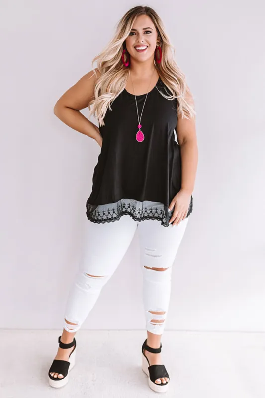 Adorable In Athens Shift Tank In Black  Curves sold by Impressions