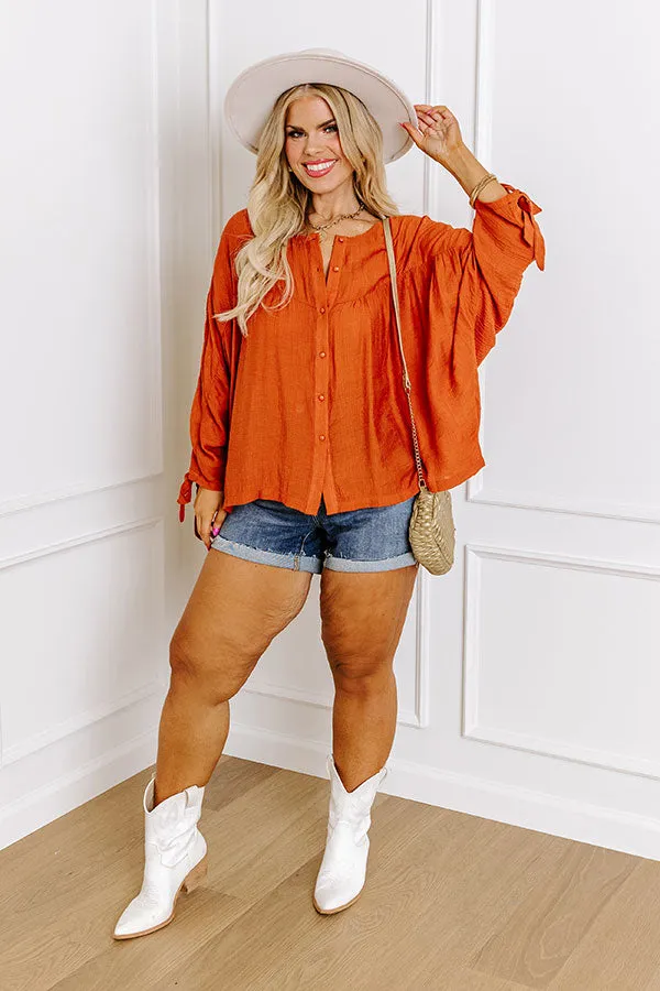 Made For Each Other Shift Top In Rust Curves sold by Impressions product image thumbnail 5