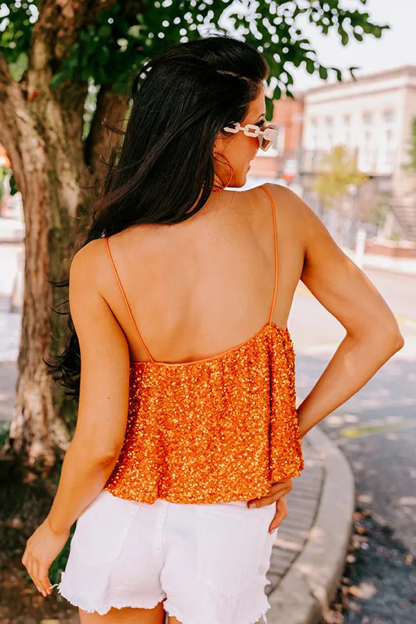 Dream Team Sequin Tank in Orange sold by Impressions product image thumbnail 3
