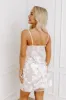Floral Moment Embroidered Mini Dress in White sold by Impressions