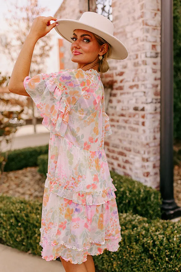 Sweet Blossom Ruffle Mini Dress sold by Impressions product image thumbnail 4