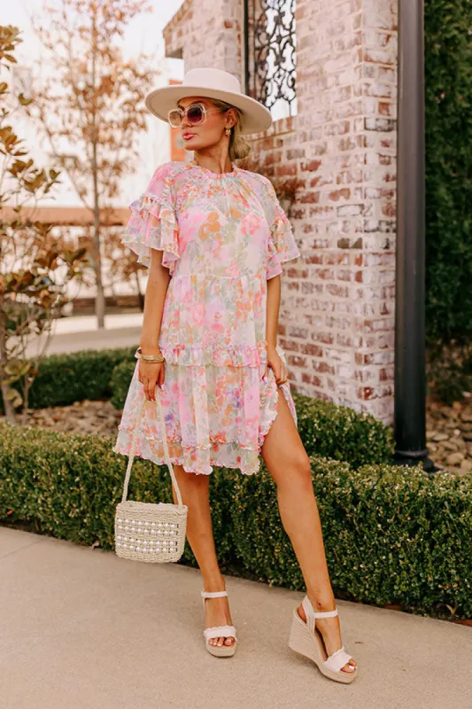 Sweet Blossom Ruffle Mini Dress sold by Impressions