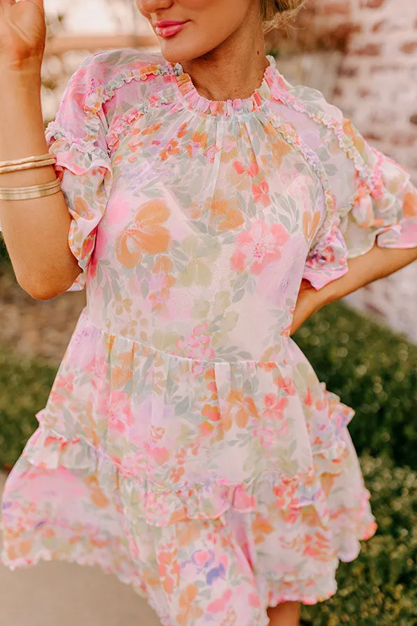 Sweet Blossom Ruffle Mini Dress sold by Impressions product image thumbnail 5